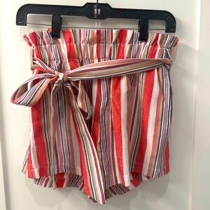 Size medium striped shorts